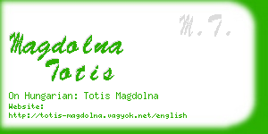 magdolna totis business card